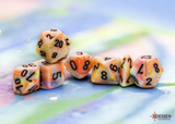 Chessex - Mega-Hedral Festive Circus/Black 7-Die Set