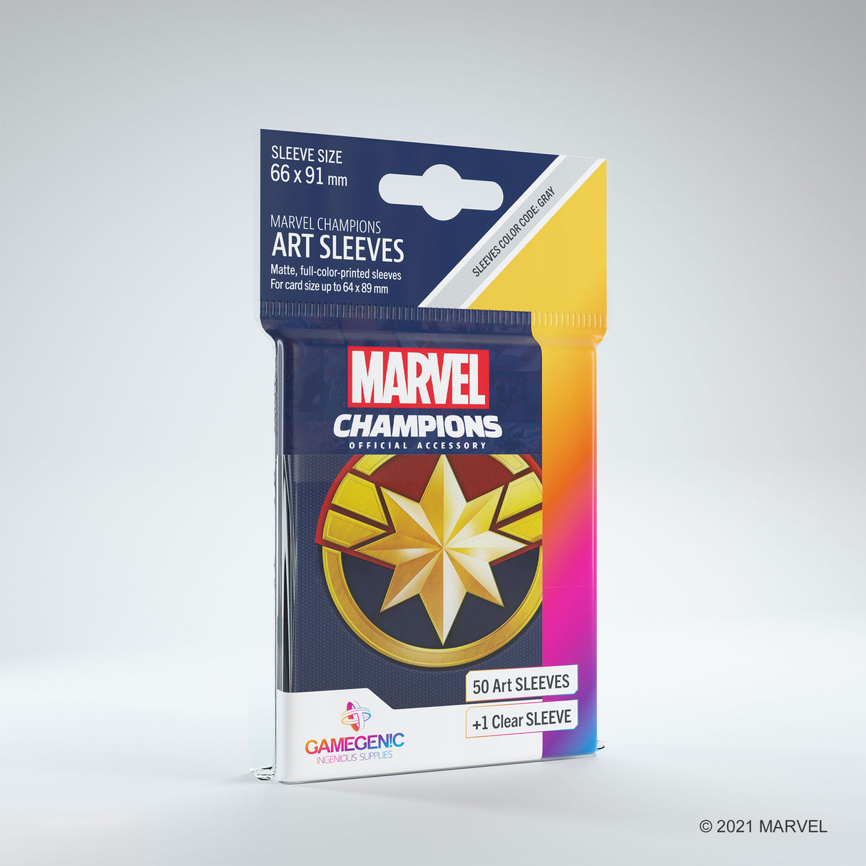Marvel Champions Art Sleeves: Captain Marvel