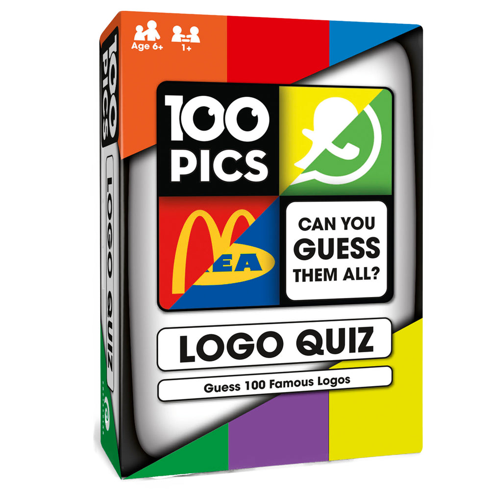 Picksof Logo 100 Pics Logo Quiz Card Game - Brand Recognition Trivia Game | Elderwoods