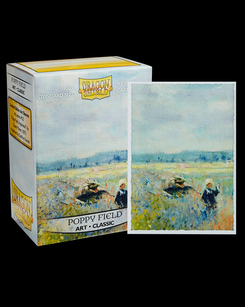 Dragon Shields Poppy Field - Classic Art Sleeves - Standard Size