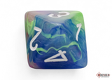 Chessex - Mega-Hedral Festive Waterlilly/White 7-Die Set