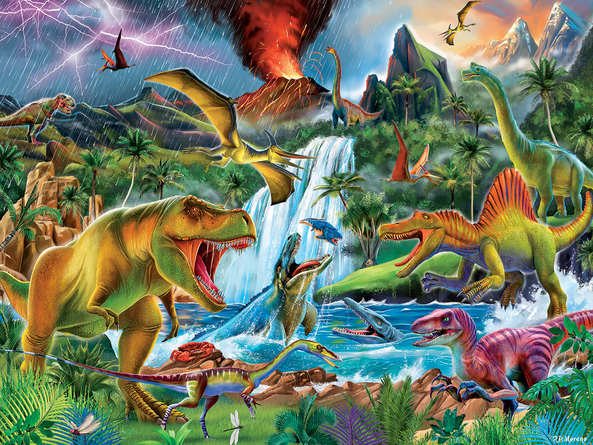 Dinosaurs - 300 Piece Jigsaw Puzzle White Mountain