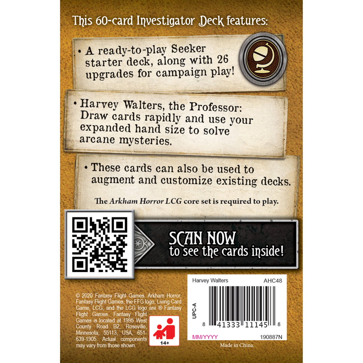 Arkham Horror: TCG - Harvey Walters Starter Deck