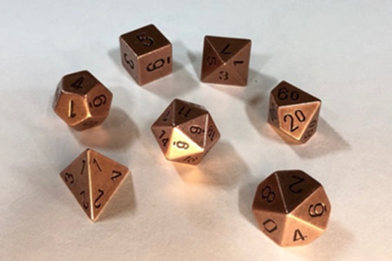 Dice: Metal Old Brass 7