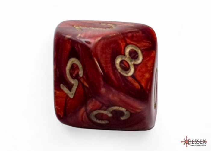 Chessex - Mega-Hedral Scarab Scarlet/Gold 7-Die Set
