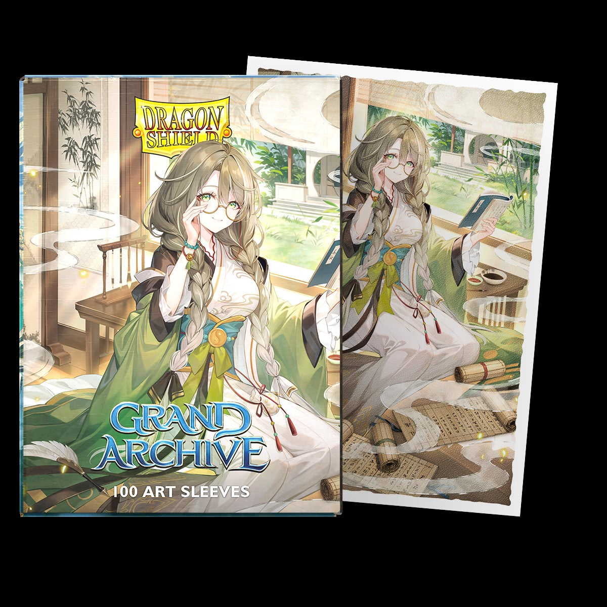 Grand Archive - Kongming, Wayward Maven Dragon Shield Sleeves: Standard Matte Art 100CT