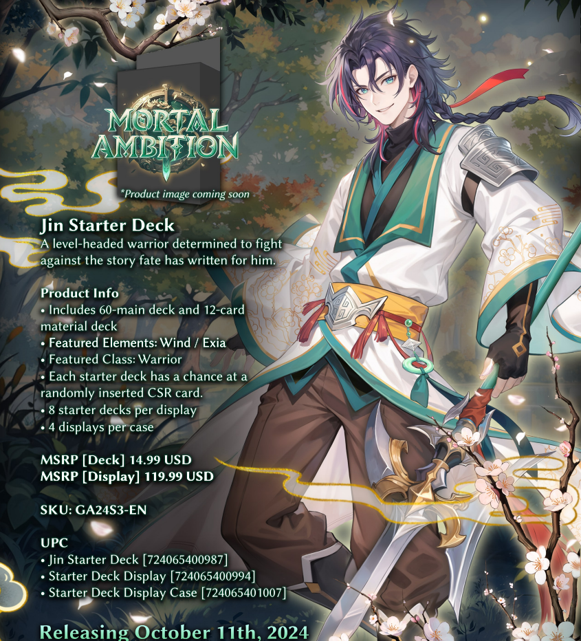 Grand Archive: Mortal Ambition Jin Starter Deck