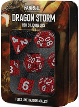 Dragon Storm Silicon Dice Set: Red Dragon Scales