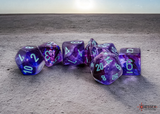 Chessex - Mega-Hedral Nebula Nocturnal/Turquoise Luminary 7-Die Set