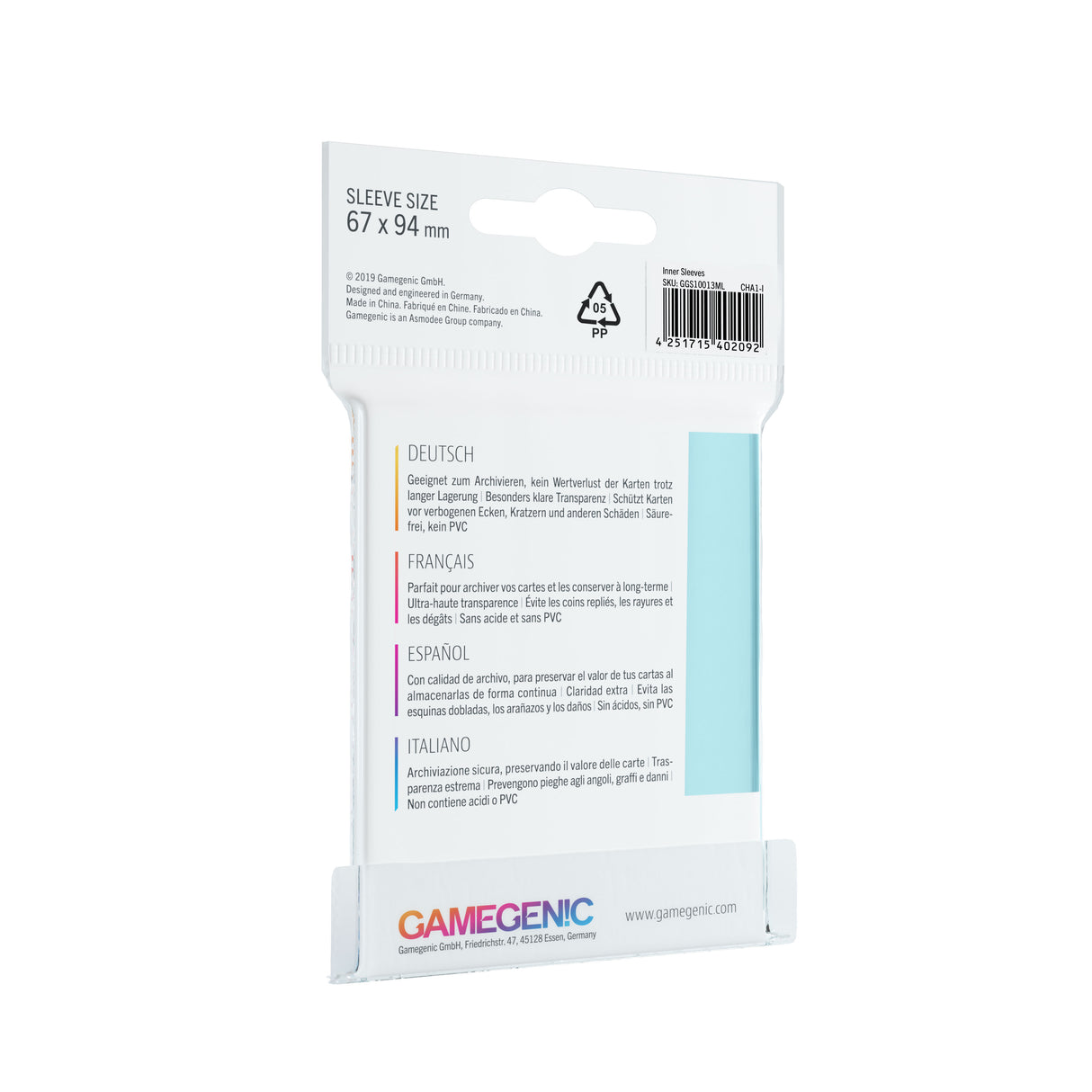 Gamegenic: Soft Sleeves