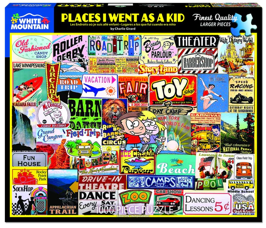 Places I Went As A Kid - 1000 Pieces White Mountain