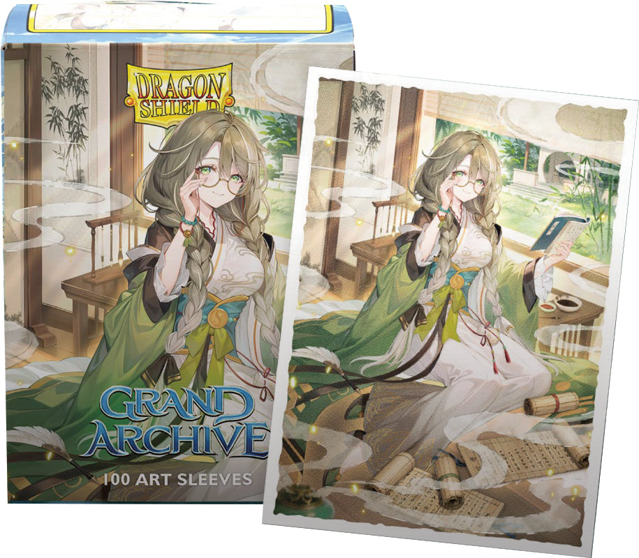 Grand Archive - Kongming, Wayward Maven Dragon Shield Sleeves: Standard Matte Art 100CT