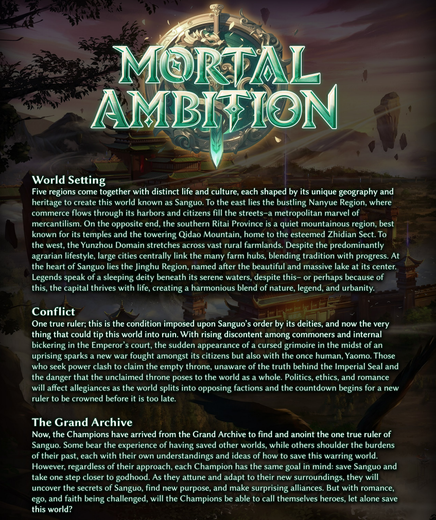 Grand Archive: Mortal Ambition Booster Case (6 Boxes)