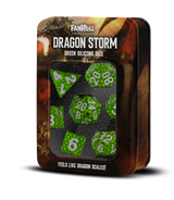 Dragon Storm Silicon Dice Set: Green Dragon Scales