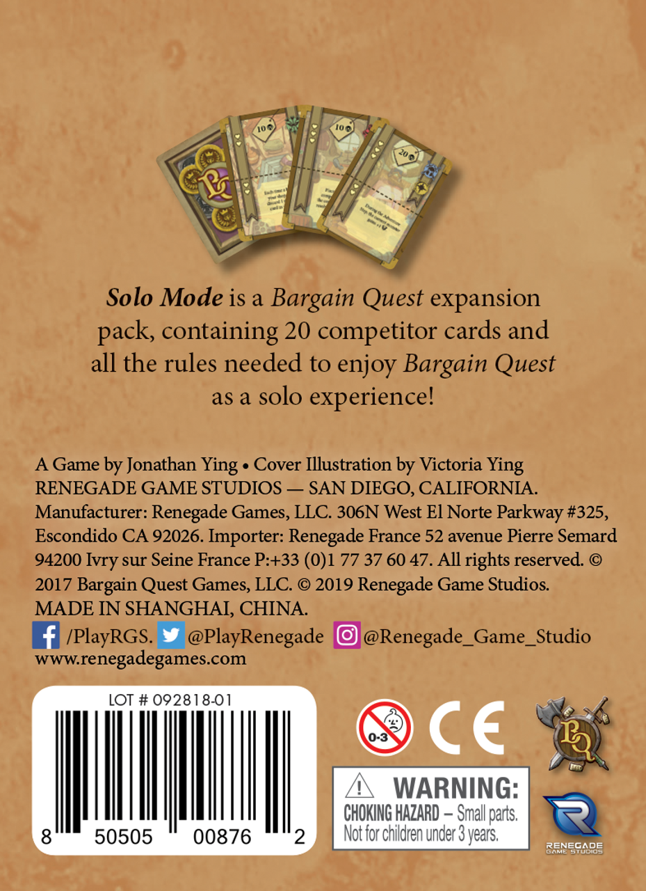 Bargain Quest: Solo Mode