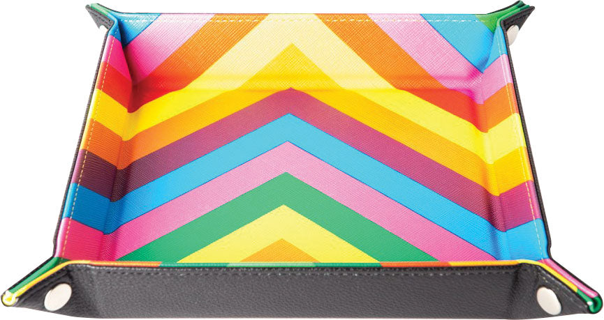 Dice Tray - Rainbow Velvet Folding 10*10