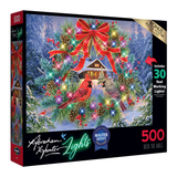 Deck the Halls – 500 Piece Jigsaw Puzzle RoseArt – Abraham Hunter Light Up –