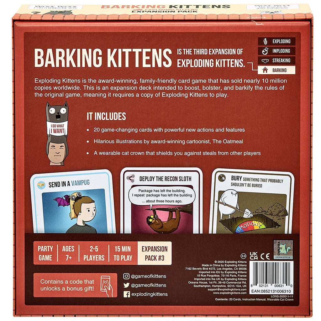 Exploding Kittens: Barking Kittens