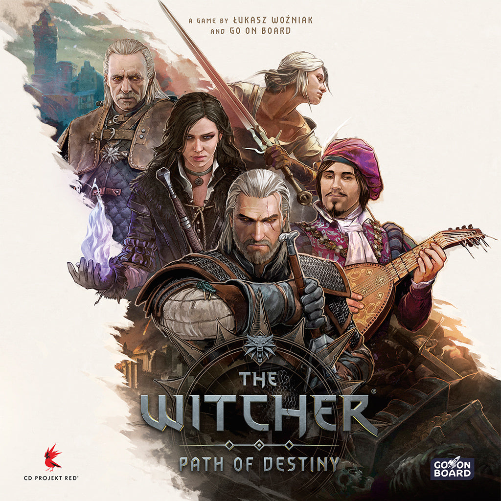 The Witcher: Path of Destiny - Deluxe Edition board game with premium game pieces and artwork