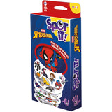 Spot It! Spider-Man board game components and card details