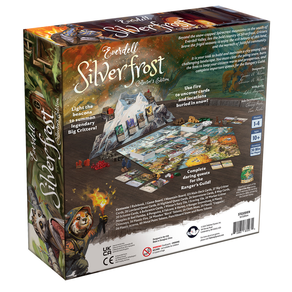 Everdell Silverfrost Collectors Edition board game exclusive collector's edition features