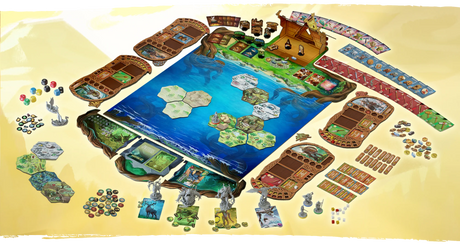 Valheim - Deluxe Edition board game box back with game details