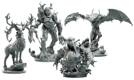 Valheim - Deluxe Edition board game components and miniatures